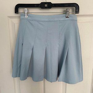 Blue Pull & Bear pleated mini skirt (+ BOGO SALE!)